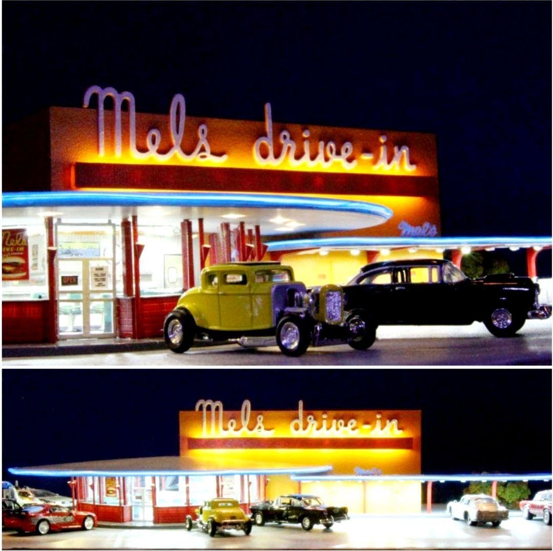 アメリカングラフィティ ミニカー ジオラマ アメリカングラフィティ